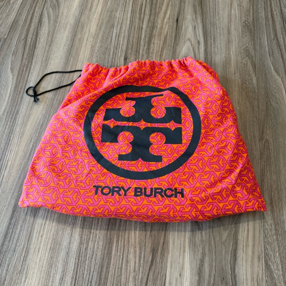 Tory Burch Black Leather Crossbody with Silver Logo and Chain - Picture 12 of 13